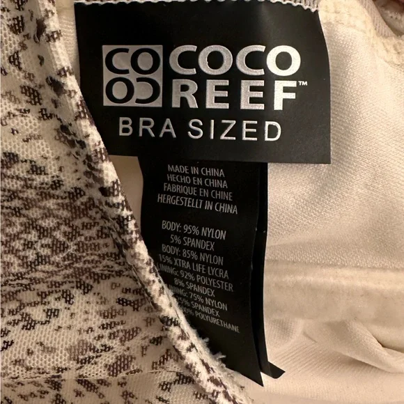 COCO Reef Tankini Top ONLY Swimsuit Size 38C - Picture 5 of 6